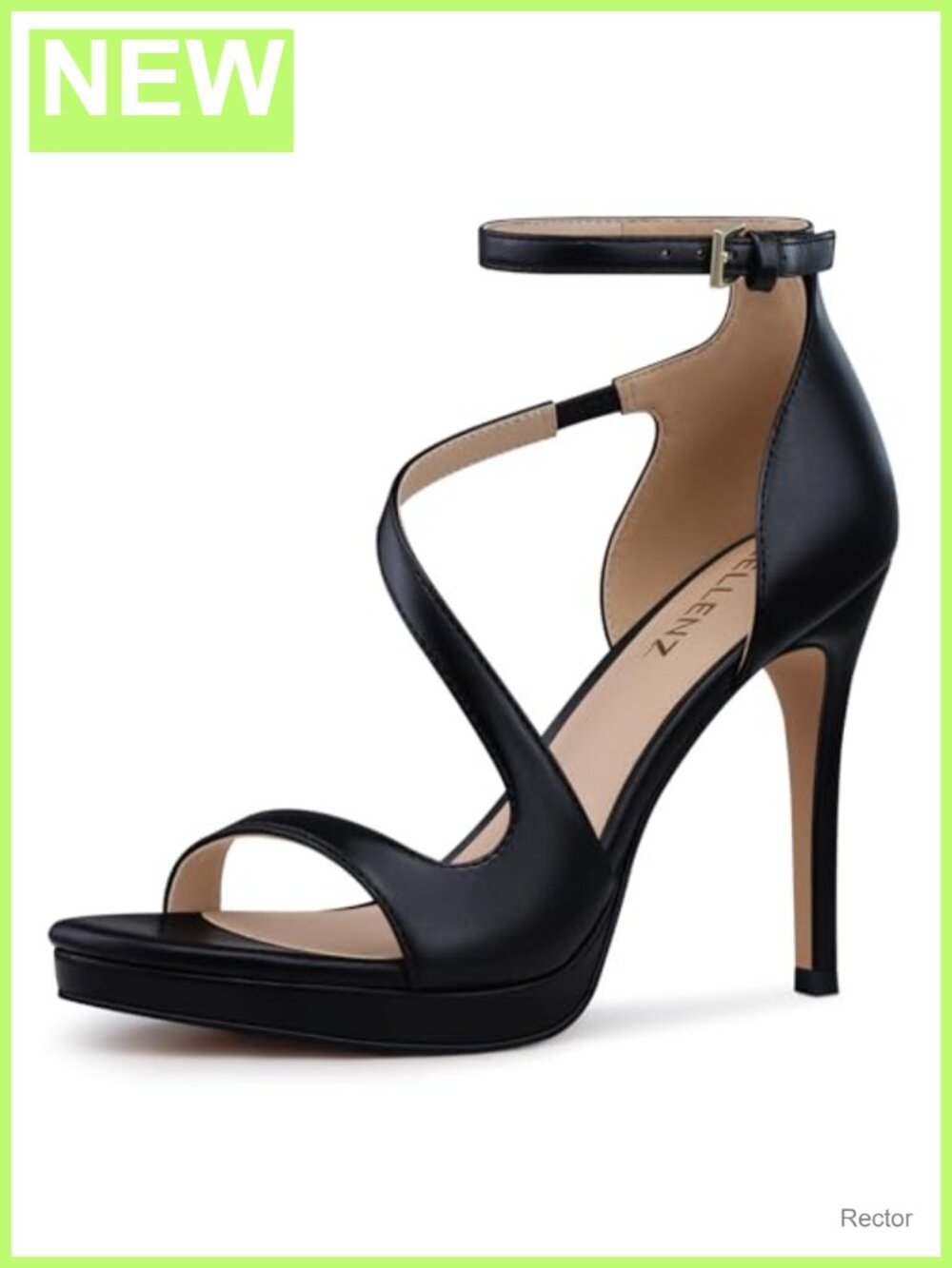 4.3 Inch Stiletto High Heels for Women, Platform Heels with Ankle Strap,